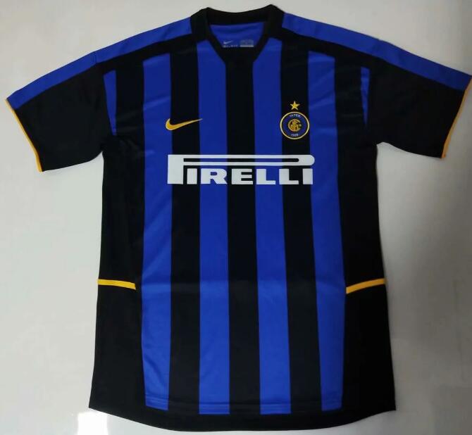 2002-03 Inter Milan Retro Home Kit Soccer Jersey